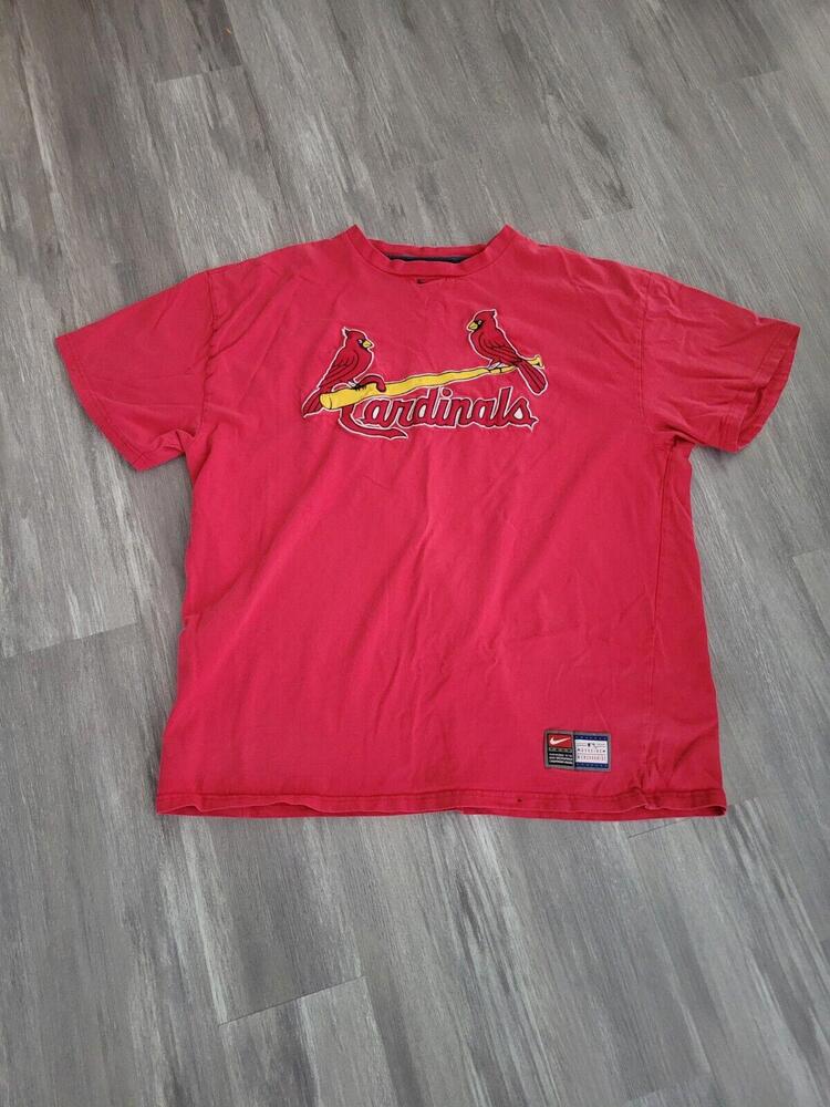 Vintage Nike St. Louis Cardinals Pullover T-Shirt Men XL Jersey Sewn Jock Tag